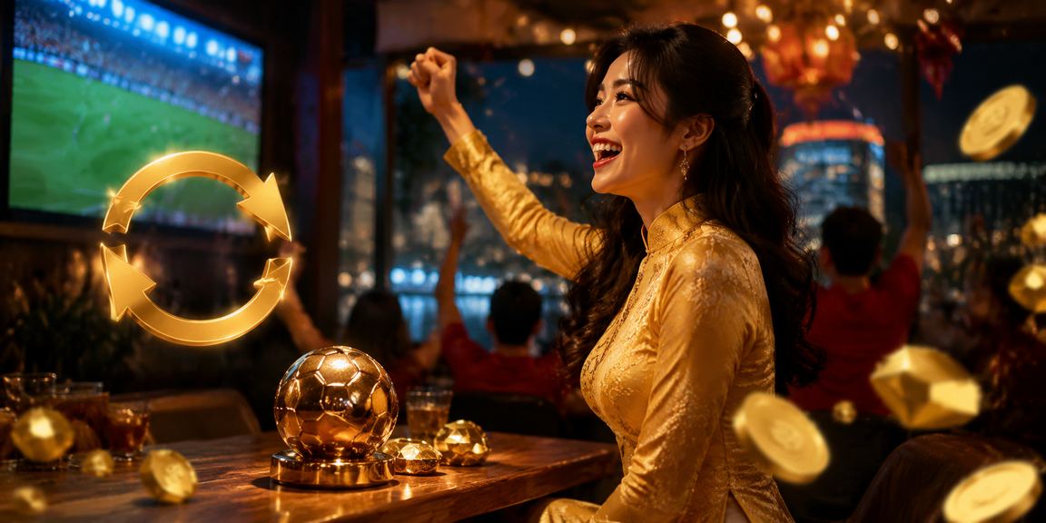 Người dùng tại Hà Nội nhận hoàn tiền và bonus trong trang phục áo dài truyền thống
