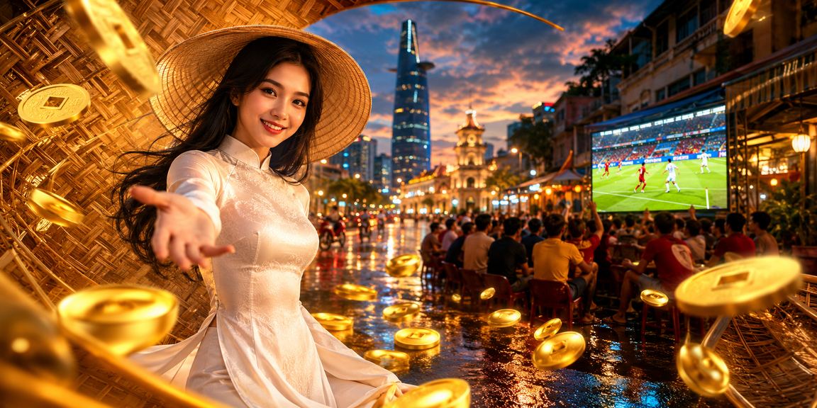 Người phụ nữ mặc áo dài xem cá cược bóng đá tại TP. Hồ Chí Minh